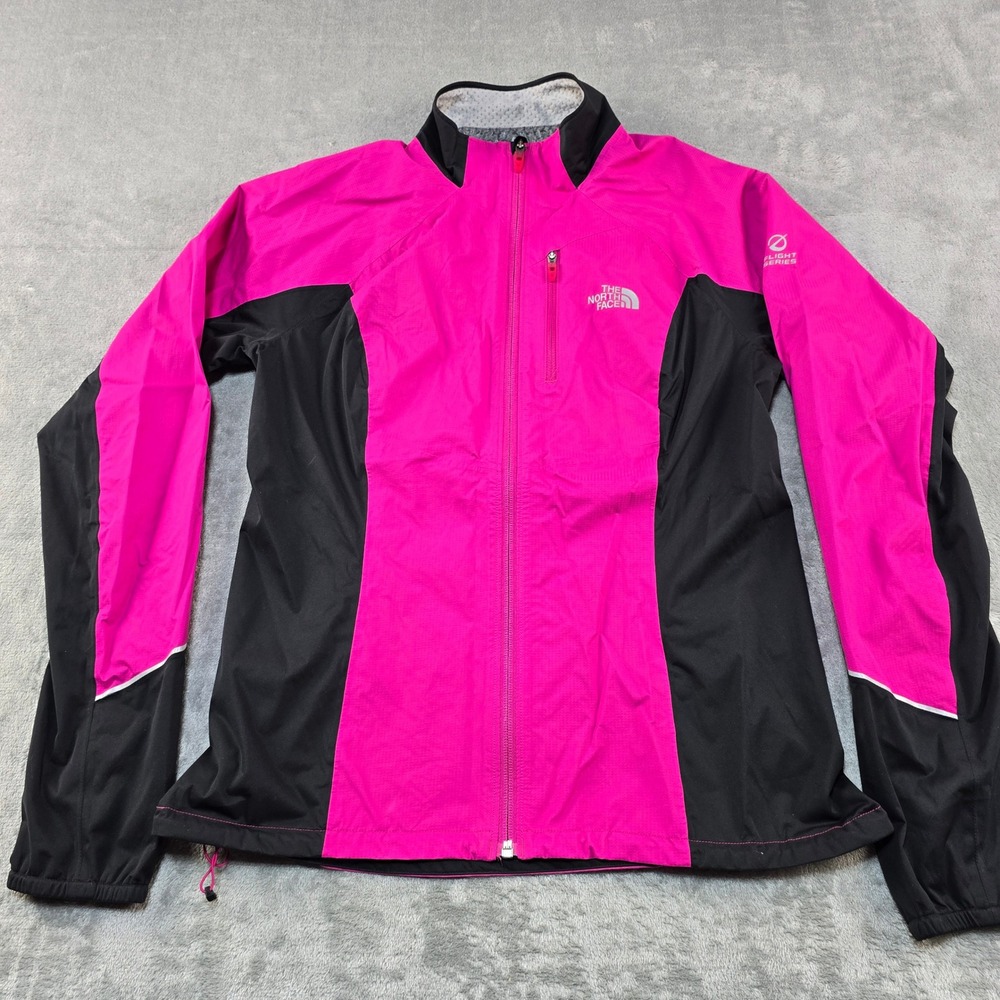 The North Face Flight Series Jacket Womens M‎ Pink Black FlashDry Windbreaker